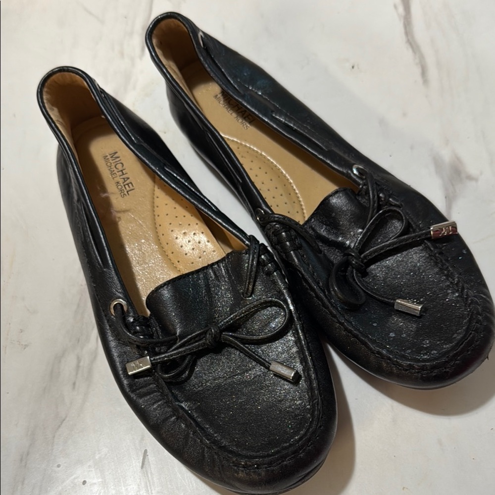 Michael Kors Black Women's leather Loafers